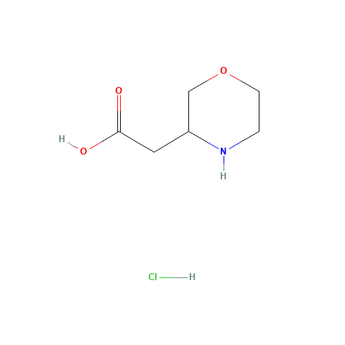 2-morpholin-3-ylacetic acid;hydrochloride (CAS: 86967-55-7) - Related Chemical Product