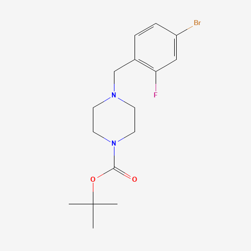 tert-butyl 4-[(4-bromo-2-fluorophenyl)methyl]piperazine-1-carboxylate (CAS: 1260809-13-9) - Related Chemical Product