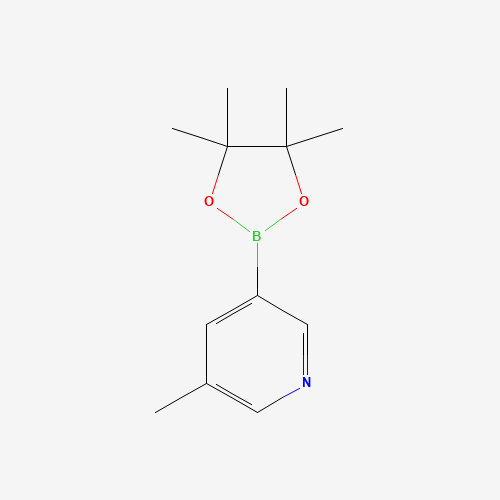 3-methyl-5-(4,4,5,5-tetramethyl-1,3,2-dioxaborolan-2-yl)pyridine (CAS: 1171891-42-1) - Chemical Structure and Molecular Formula 