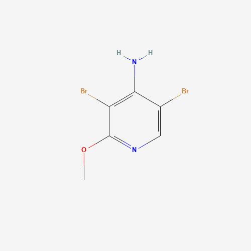 3,5-dibromo-2-methoxypyridin-4-amine (CAS: 1393563-12-6) - Chemical Structure and Molecular Formula 