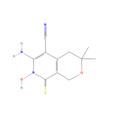 6-amino-7-hydroxy-3,3-dimethyl-8-sulfanylidene-1,4-dihydropyrano[3,4-c]pyridine-5-carbonitrile (CAS: 371780-31-3) - Related Chemical Product