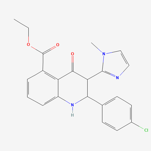 ethyl 2-(4-chlorophenyl)-3-(1-methylimidazol-2-yl)-4-oxo-2,3-dihydro-1H-quinoline-5-carboxylate (CAS: 1207454-86-1) - Related Chemical Product