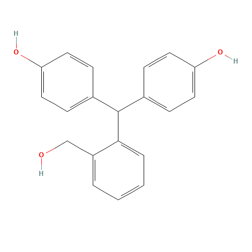 4-[[2-(hydroxymethyl)phenyl]-(4-hydroxyphenyl)methyl]phenol (CAS: 81-92-5) - Related Chemical Product