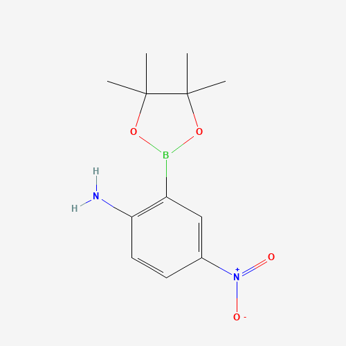 4-nitro-2-(4,4,5,5-tetramethyl-1,3,2-dioxaborolan-2-yl)aniline (CAS: 1351337-48-8) - Related Chemical Product