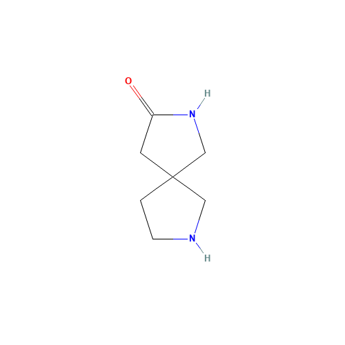2,7-diazaspiro[4.4]nonan-3-one (CAS: 1226550-00-0) - Chemical Structure and Molecular Formula 
