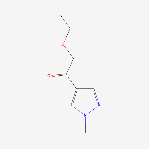 2-ethoxy-1-(1-methylpyrazol-4-yl)ethanone (CAS: 1104291-93-1) - Chemical Structure and Molecular Formula 