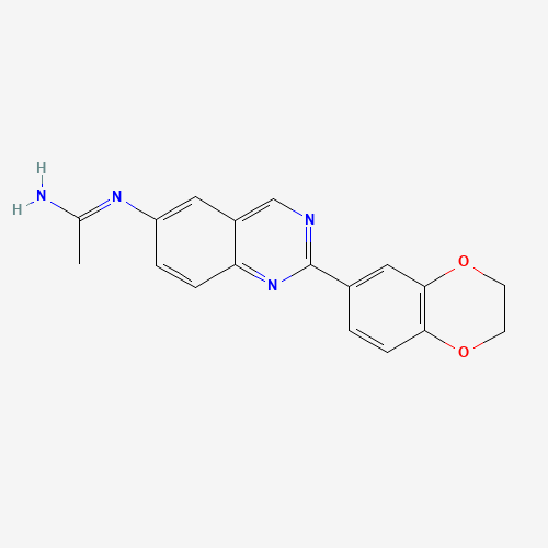 N'-[2-(2,3-dihydro-1,4-benzodioxin-6-yl)quinazolin-6-yl]ethanimidamide (CAS: 1005416-55-6) - Related Chemical Product