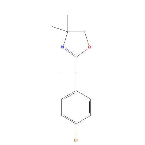 2-[2-(4-bromophenyl)propan-2-yl]-4,4-dimethyl-5H-1,3-oxazole (CAS: 192775-97-6) - Related Chemical Product
