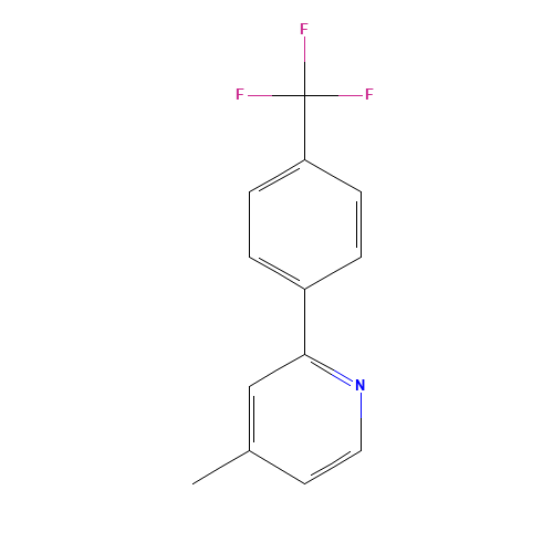 4-methyl-2-[4-(trifluoromethyl)phenyl]pyridine (CAS: 452342-99-3) - Related Chemical Product