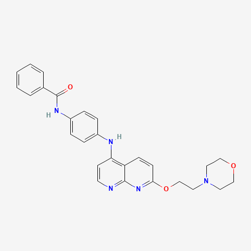 N-[4-[[7-(2-morpholin-4-ylethoxy)-1,8-naphthyridin-4-yl]amino]phenyl]benzamide (CAS: 1203510-01-3) - Related Chemical Product
