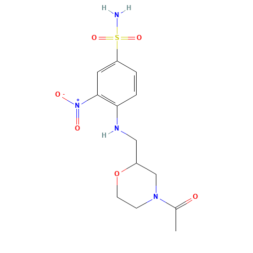 4-[(4-acetylmorpholin-2-yl)methylamino]-3-nitrobenzenesulfonamide (CAS: 1228876-23-0) - Related Chemical Product