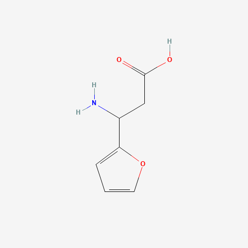3-amino-3-(furan-2-yl)propanoic acid (CAS: 73456-99-2) - Chemical Structure and Molecular Formula 