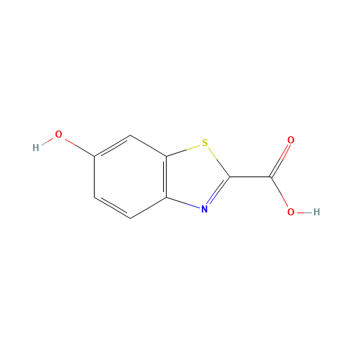 6-hydroxy-1,3-benzothiazole-2-carboxylic acid (CAS: 129058-50-0) - Chemical Structure and Molecular Formula 