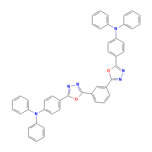N,N-diphenyl-4-[5-[3-[5-[4-(N-phenylanilino)phenyl]-1,3,4-oxadiazol-2-yl]phenyl]-1,3,4-oxadiazol-2-yl]aniline (CAS: 184101-39-1) - Related Chemical Product