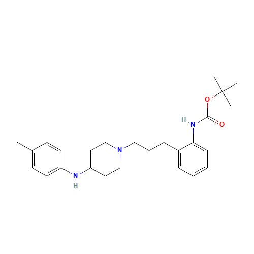 tert-butyl N-[2-[3-[4-(4-methylanilino)piperidin-1-yl]propyl]phenyl]carbamate (CAS: 518285-71-7) - Related Chemical Product