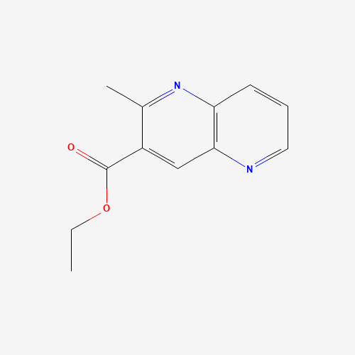 ethyl 2-methyl-1,5-naphthyridine-3-carboxylate (CAS: 55234-59-8) - Chemical Structure and Molecular Formula 