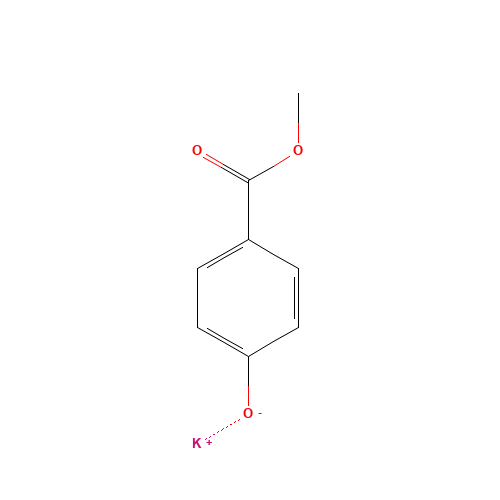 potassium;4-methoxycarbonylphenolate (CAS: 26112-07-2) - Chemical Structure and Molecular Formula 