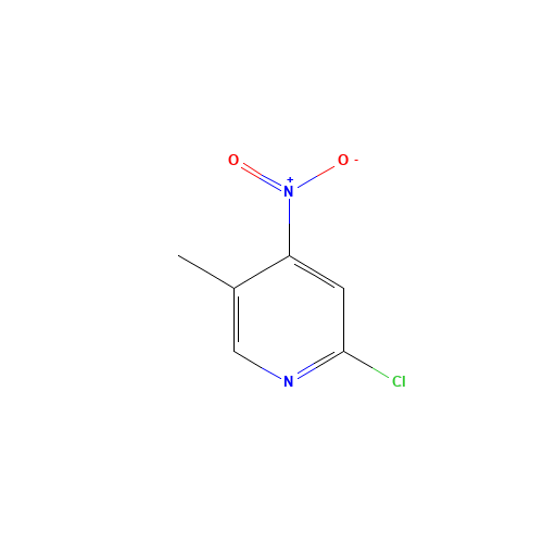 2-chloro-5-methyl-4-nitropyridine (CAS: 97944-45-1) - Chemical Structure and Molecular Formula 