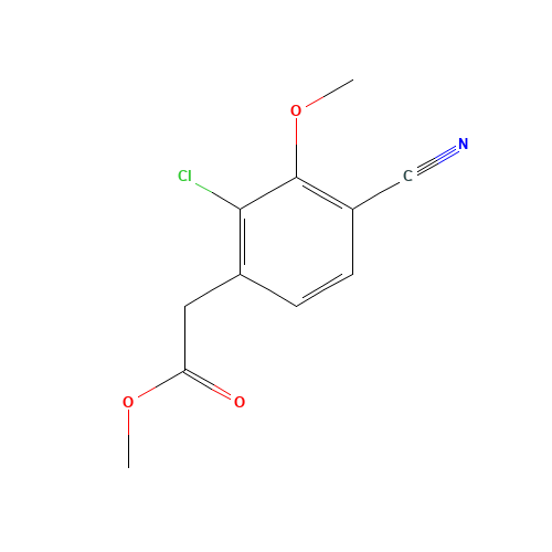 methyl 2-(2-chloro-4-cyano-3-methoxyphenyl)acetate (CAS: 1255207-36-3) - Related Chemical Product