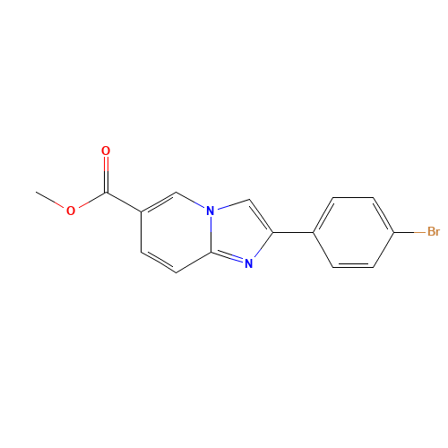 methyl 2-(4-bromophenyl)imidazo[1,2-a]pyridine-6-carboxylate (CAS: 866133-69-9) - Related Chemical Product