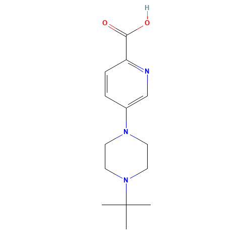 5-(4-tert-butylpiperazin-1-yl)pyridine-2-carboxylic acid (CAS: 1301134-10-0) - Related Chemical Product