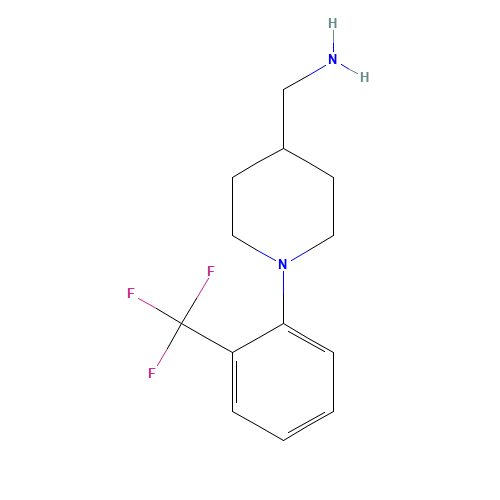 [1-[2-(trifluoromethyl)phenyl]piperidin-4-yl]methanamine (CAS: 1067716-68-0) - Related Chemical Product