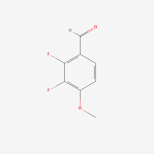 2,3-difluoro-4-methoxybenzaldehyde (CAS: 256417-11-5) - Chemical Structure and Molecular Formula 
