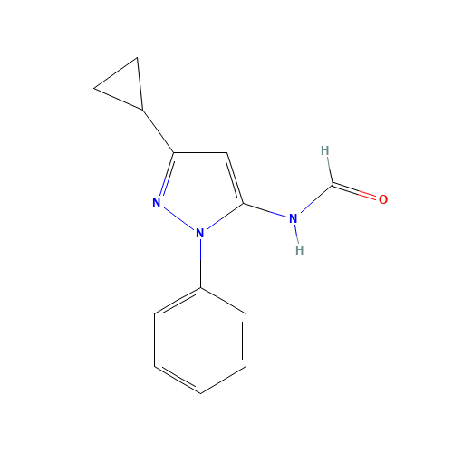 N-(5-cyclopropyl-2-phenylpyrazol-3-yl)formamide (CAS: 1462952-06-2) - Related Chemical Product