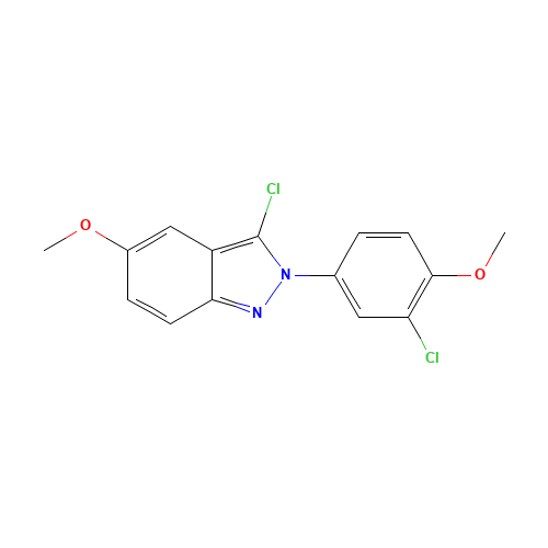 3-chloro-2-(3-chloro-4-methoxyphenyl)-5-methoxyindazole (CAS: 848142-50-7) - Related Chemical Product