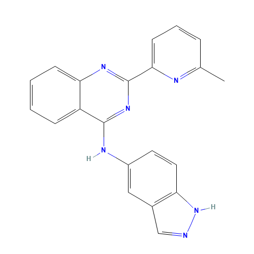 N-(1H-indazol-5-yl)-2-(6-methylpyridin-2-yl)quinazolin-4-amine (CAS: 733807-13-1) - Related Chemical Product