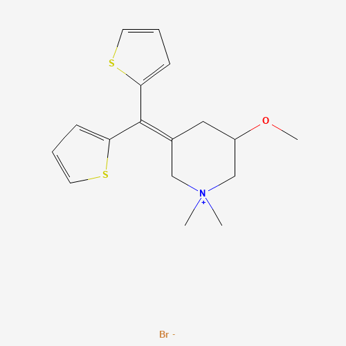 3-(dithiophen-2-ylmethylidene)-5-methoxy-1,1-dimethylpiperidin-1-ium;bromide (CAS: 35035-05-3) - Related Chemical Product