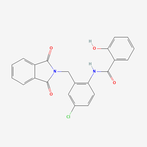 N-[4-chloro-2-[(1,3-dioxoisoindol-2-yl)methyl]phenyl]-2-hydroxybenzamide (CAS: 693288-97-0) - Related Chemical Product