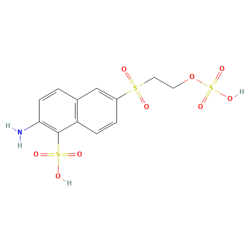 2-amino-6-(2-sulfooxyethylsulfonyl)naphthalene-1-sulfonic acid (CAS: 81417-89-2) - Related Chemical Product