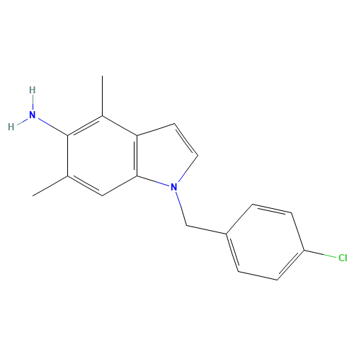 1-[(4-chlorophenyl)methyl]-4,6-dimethylindol-5-amine (CAS: 1114453-60-9) - Related Chemical Product