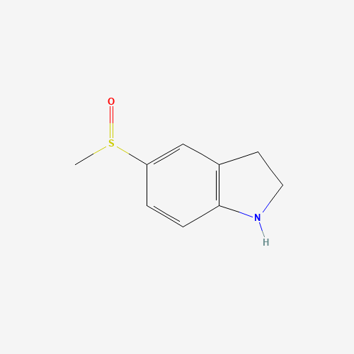 5-methylsulfinyl-2,3-dihydro-1H-indole (CAS: 864781-32-8) - Chemical Structure and Molecular Formula 