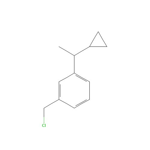 1-(chloromethyl)-3-(1-cyclopropylethyl)benzene (CAS: 921602-57-5) - Related Chemical Product