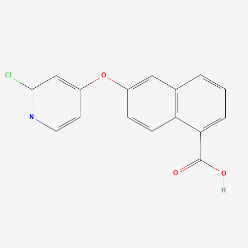 6-(2-chloropyridin-4-yl)oxynaphthalene-1-carboxylic acid (CAS: 861880-86-6) - Related Chemical Product