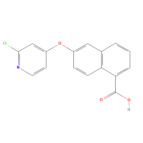 6-(2-chloropyridin-4-yl)oxynaphthalene-1-carboxylic acid (CAS: 861880-86-6) - Related Chemical Product