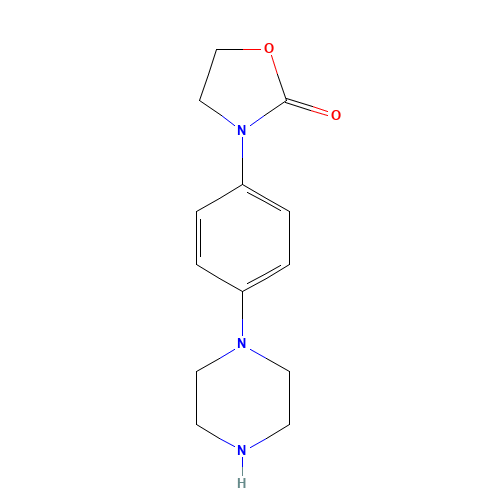 3-(4-piperazin-1-ylphenyl)-1,3-oxazolidin-2-one (CAS: 868244-51-3) - Related Chemical Product