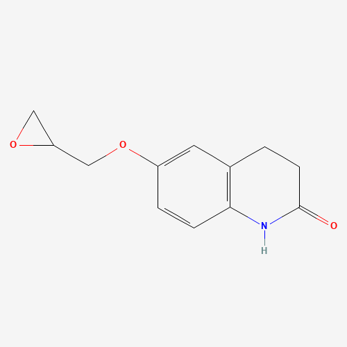 6-(oxiran-2-ylmethoxy)-3,4-dihydro-1H-quinolin-2-one (CAS: 51780-90-6) - Chemical Structure and Molecular Formula 