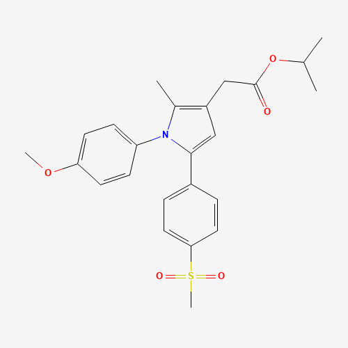 propan-2-yl 2-[1-(4-methoxyphenyl)-2-methyl-5-(4-methylsulfonylphenyl)pyrrol-3-yl]acetate (CAS: 1005451-40-0) - Related Chemical Product