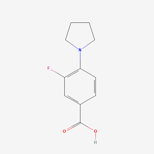 3-fluoro-4-pyrrolidin-1-ylbenzoic acid (CAS: 1021243-16-2) - Related Chemical Product