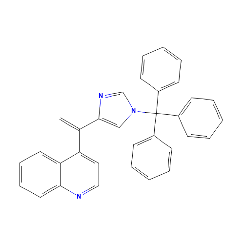 4-[1-(1-tritylimidazol-4-yl)ethenyl]quinoline (CAS: 880652-89-1) - Related Chemical Product