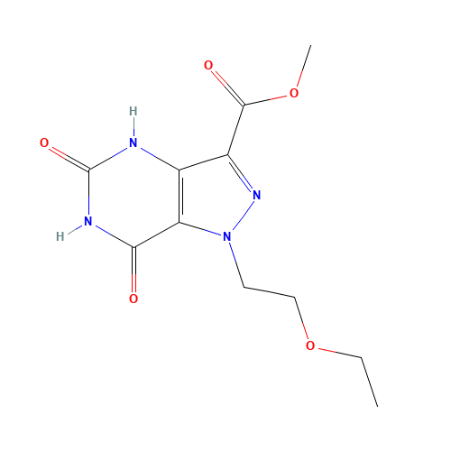 methyl 1-(2-ethoxyethyl)-5,7-dioxo-4H-pyrazolo[4,3-d]pyrimidine-3-carboxylate (CAS: 792970-10-6) - Related Chemical Product