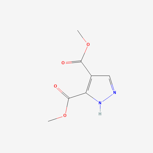 dimethyl 1H-pyrazole-4,5-dicarboxylate (CAS: 33090-46-9) - Chemical Structure and Molecular Formula 