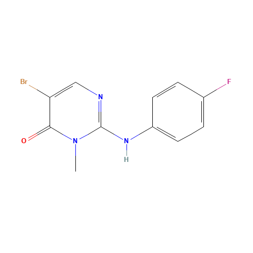 5-bromo-2-(4-fluoroanilino)-3-methylpyrimidin-4-one (CAS: 949557-44-2) - Related Chemical Product