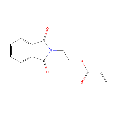 2-(1,3-dioxoisoindol-2-yl)ethyl prop-2-enoate (CAS: 15458-78-3) - Chemical Structure and Molecular Formula 