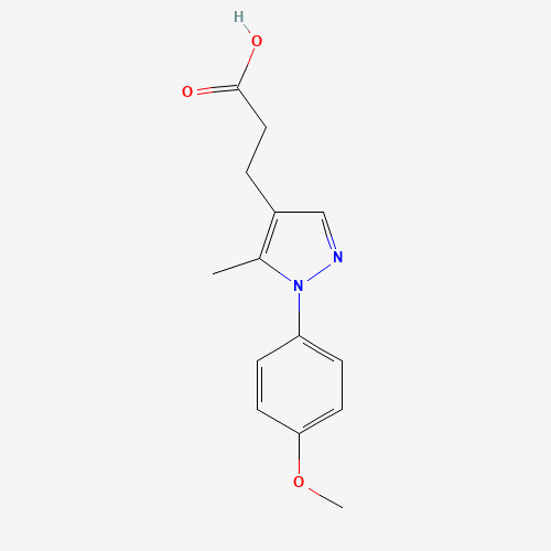 3-[1-(4-methoxyphenyl)-5-methylpyrazol-4-yl]propanoic acid (CAS: 1022145-13-6) - Related Chemical Product