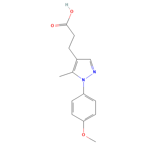 3-[1-(4-methoxyphenyl)-5-methylpyrazol-4-yl]propanoic acid (CAS: 1022145-13-6) - Related Chemical Product