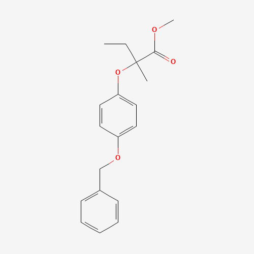 methyl 2-methyl-2-(4-phenylmethoxyphenoxy)butanoate (CAS: 653563-75-8) - Related Chemical Product